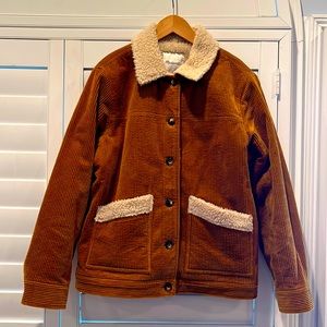 Madewell Fleece Lined Corduroy Jacket